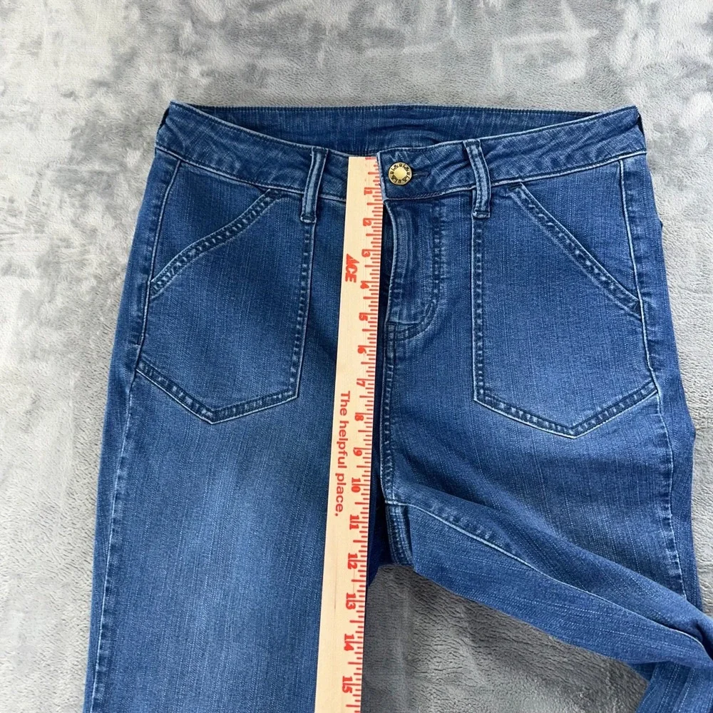 Belle Kim Gravel Straight Jeans Women's Size‎ 4 Tall Blue Denim Cotton Blend